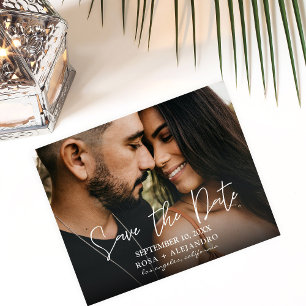 Budget Foto - Horizontale Save-the-Date-Karte Flyer