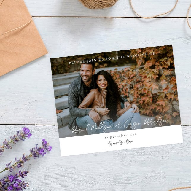 Budget Foto & Kalligrafie 14 Mod H Wedding Flyer (Von Creator hochgeladen)