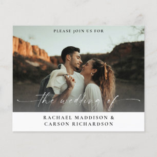 Budget Foto & Kalligrafie 3B Horizontal W Wedding Flyer