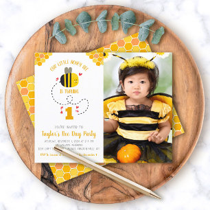 Budget Foto Little Honey Bee Birthday Einladung
