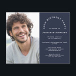 Budget Foto Mann 30. Geburtstag Party Navy Einladu<br><div class="desc">Eine günstige BUDGET-Alternative für eine kleinere Größe von 4, 5 x 5, 6 Zoll, die ein Gewicht von 110 lbs hat, die ähnlich dick ist wie eine Postkarte (sie ist jedoch nicht als Postkarte geeignet). BITTE BEACHTEN SIE, DASS ES EINE Einladung pro Blatt gibt. Budget Foto Mann 30. Geburtstag Party...</div>