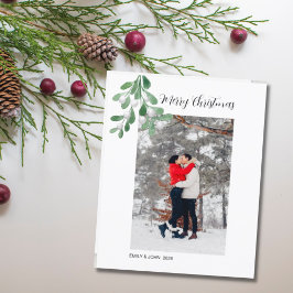 Budget Foto Mistletoe Frohe Weihnachtskarte
