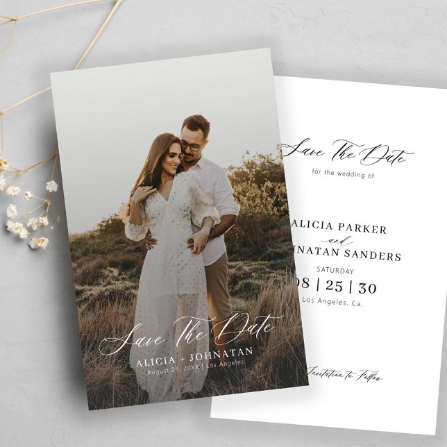 Budget Foto Moderne Hochzeit Save the Date (Von Creator hochgeladen)