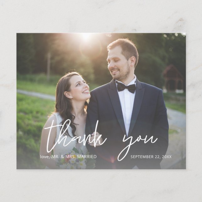 Budget Foto Moderne Kalligraphie 3 Vielen Dank Flyer (Vorne)