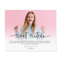 Budget Foto Overlay 16 . Geburtstag Vielen Dank