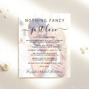 Budget Foto Overlay Hochzeitsempfang Einladung