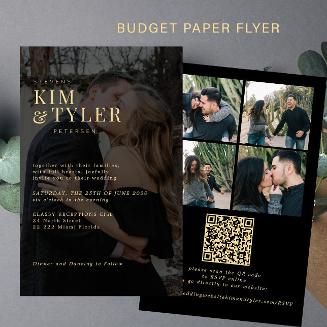 Budget Foto Overlay QR UAWG Hochzeit Einladung Flyer (Von Creator hochgeladen)