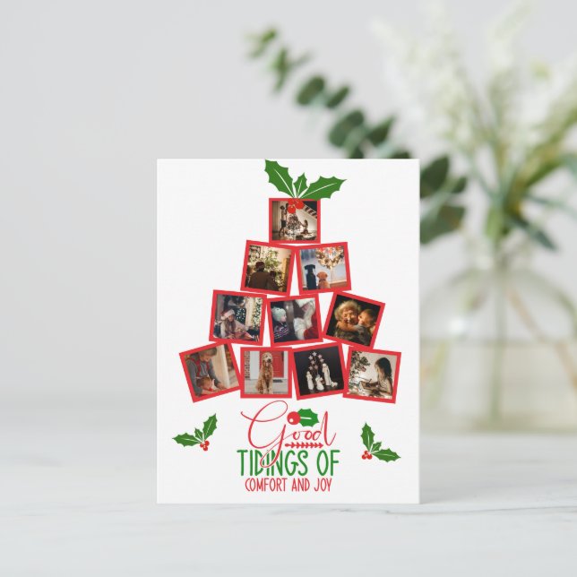 Budget Foto Personalisiert Weihnachten Postkarte
