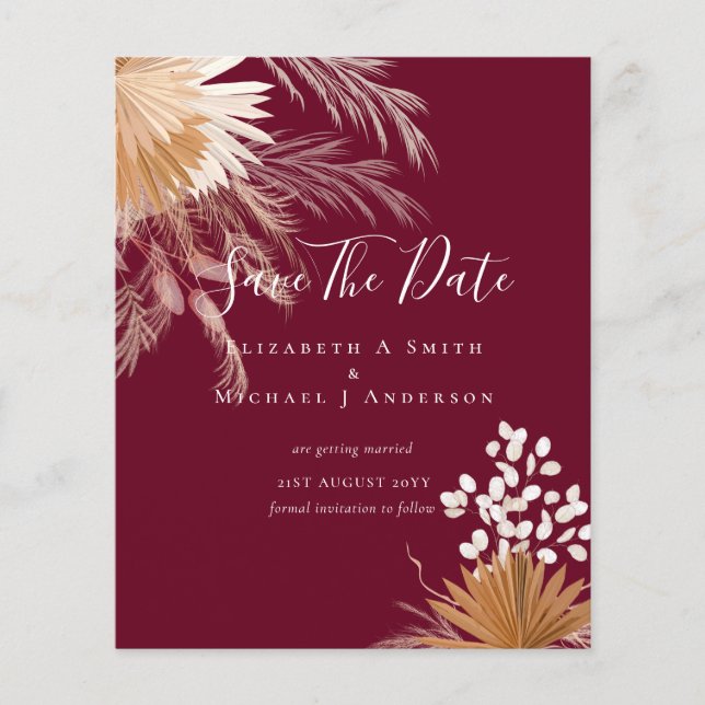 BUDGET Foto Rett Dates PAMPAS Grass Terracotta Flyer (Vorne)