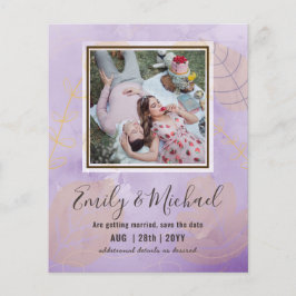 Budget Foto Save the Date Abstrakt Hochzeit
