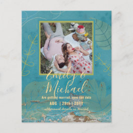 Budget Foto Save the Date Abstrakt Hochzeit