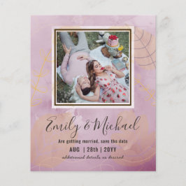Budget Foto Save the Date Abstrakt Hochzeit