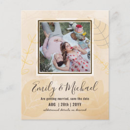 Budget Foto Save the Date Abstrakt Hochzeit