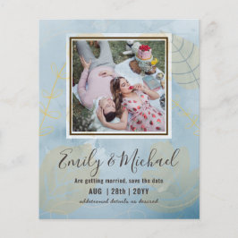 Budget Foto Save the Date Abstrakt Hochzeit
