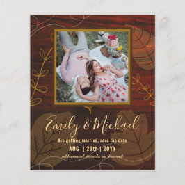 Budget Foto Save the Date Abstrakt Hochzeit