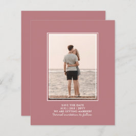 BUDGET-Foto Save the Date Dusty Rose Hochzeit