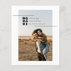 Budget-Foto Save-the-Date-Karte Flyer
