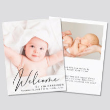 Budget Foto Script Geburtserklärung Ankündigung