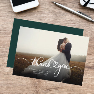 Budget Foto Script Wedding Vielen Dank Mitteilungskarte