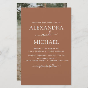 Budget Foto Terra Cotta Boho Wedding Simple