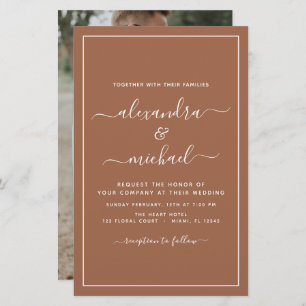 Budget Foto Terracotta Boho Wedding Simple
