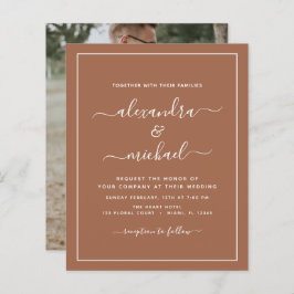 Budget Foto Terracotta Boho Wedding Simple