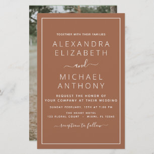 Budget Foto Terracotta Boho Wedding Simple