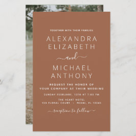 Budget Foto Terracotta Boho Wedding Simple