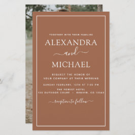 Budget Foto Terracotta Boho Wedding Simple