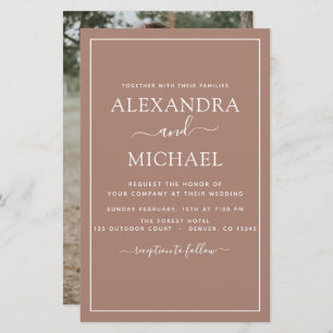 Budget Foto Terracotta Boho Wedding Simple