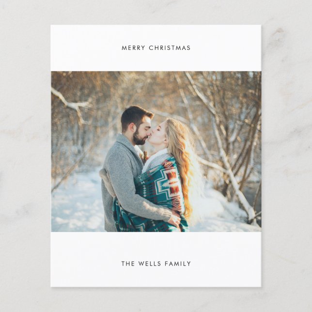 Budget Foto Weihnachtskarte Flyer (Vorne)