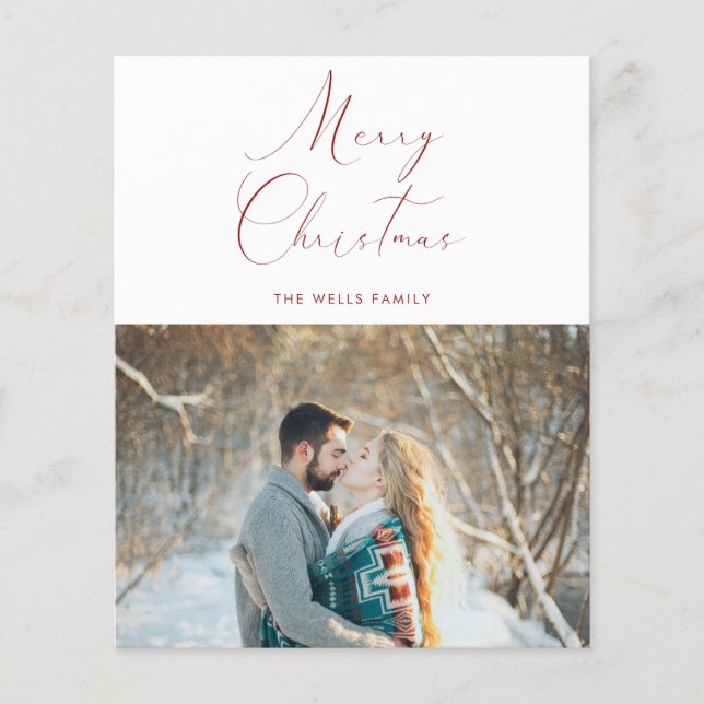 Budget Foto Weihnachtskarte Flyer (Vorne)