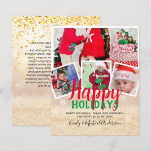 BUDGET Foto Weihnachtskarten - Collage