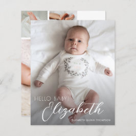 Budget Foto White Script Ankündigung