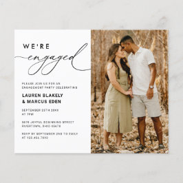 Budget Foto Wir sind Verlobt Verlobung Einladung Flyer