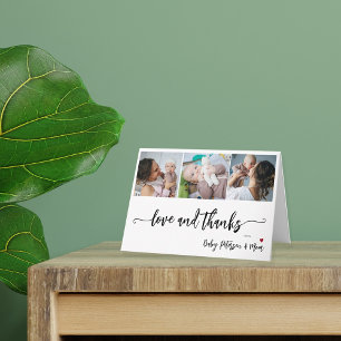 Budget-Fotocollage elegante Babyparty Dankeschön