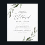 Budget Friendly Elegant Leaf Hochzeit Einladung<br><div class="desc">Budget Friendly Elegant Leaf Hochzeit Einladung</div>