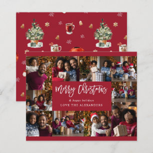 Budget Frohe Weihnachten 10 Multi Foto - Rot