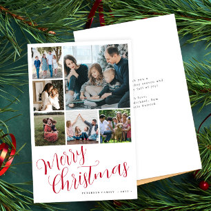 Budget Frohe Weihnachten 6 Foto rote Typografie-Ka