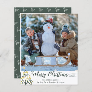 Budget Frohe Weihnachten Foto Jahr in Überprüfung