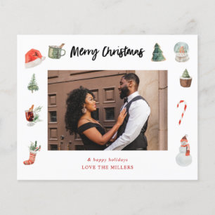 Budget Frohe Weihnachten Leckereien Foto Flyer
