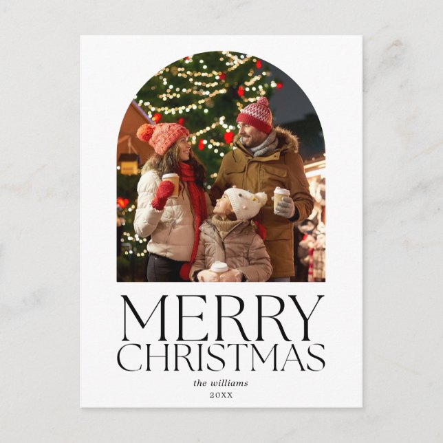 Budget Frohe Weihnachten Modernes Minimalistisches (Vorderseite)