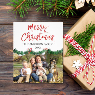 Budget Frohe Weihnachten Skript Foto Karte