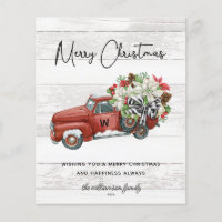 Budget Frohe Weihnachten Vintager Red Truck