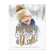 Budget Frohe Weihnachten Y'All Foto Künstlerische