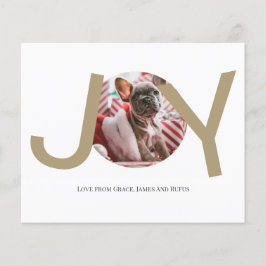 BUDGET Frohe Weihnachts-Joy Foto-Karte