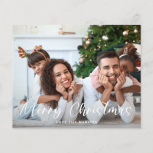 Budget Frohe Weihnachts-Spaß-Script-Foto Flyer