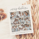 Budget Frohe Weihnachtsbriefe 6 Foto Urlaub<br><div class="desc">Feiern Sie die Saison mit dieser modernen und stilvollen Multi-Foto-Ferienkarte von Cali Graphics! Dieses Budget & schlichte Design zeichnet sich durch "fröhliche Weihnachten" in elegantem Schriftzeichen mit Wirblen Schnörkeln auf den ersten und letzten Buchstaben aus. Unten, in der Mitte der Karte, gibt es eine Collage aus Foto, die 6 Ihrer...</div>