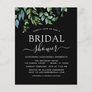 Budget Frühjahr Brautparty Schwarze Grüne