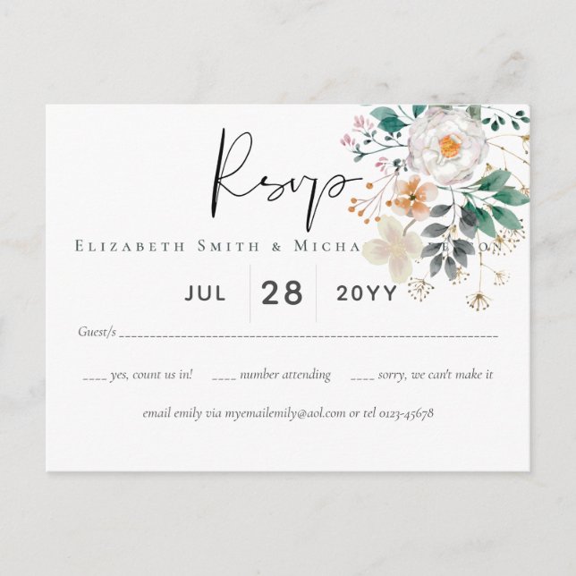 BUDGET Frühjahrswochen Wildblumen Barn Garden Hoch Postkarte (Vorderseite)